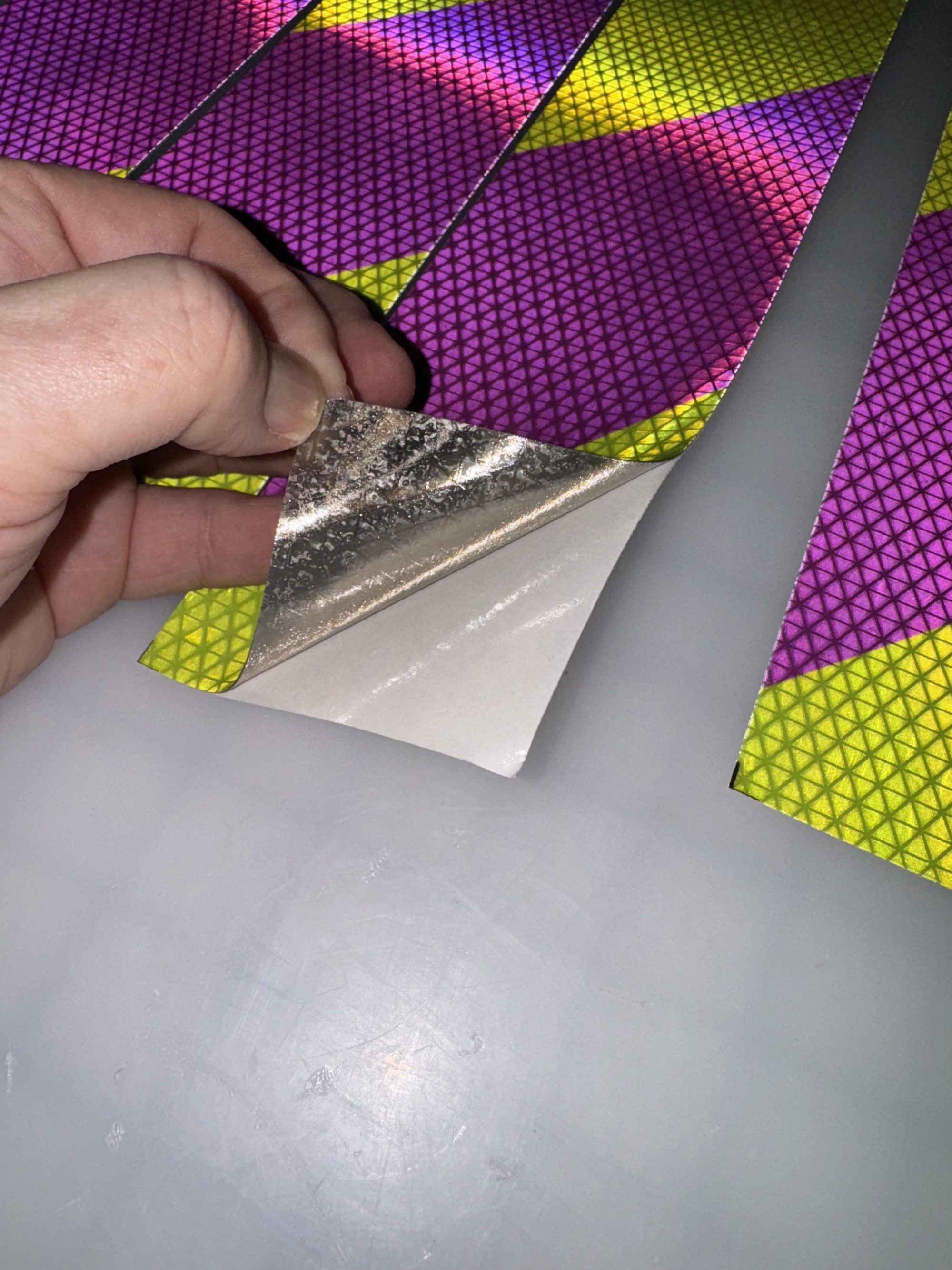 reflective tape adhesive backings