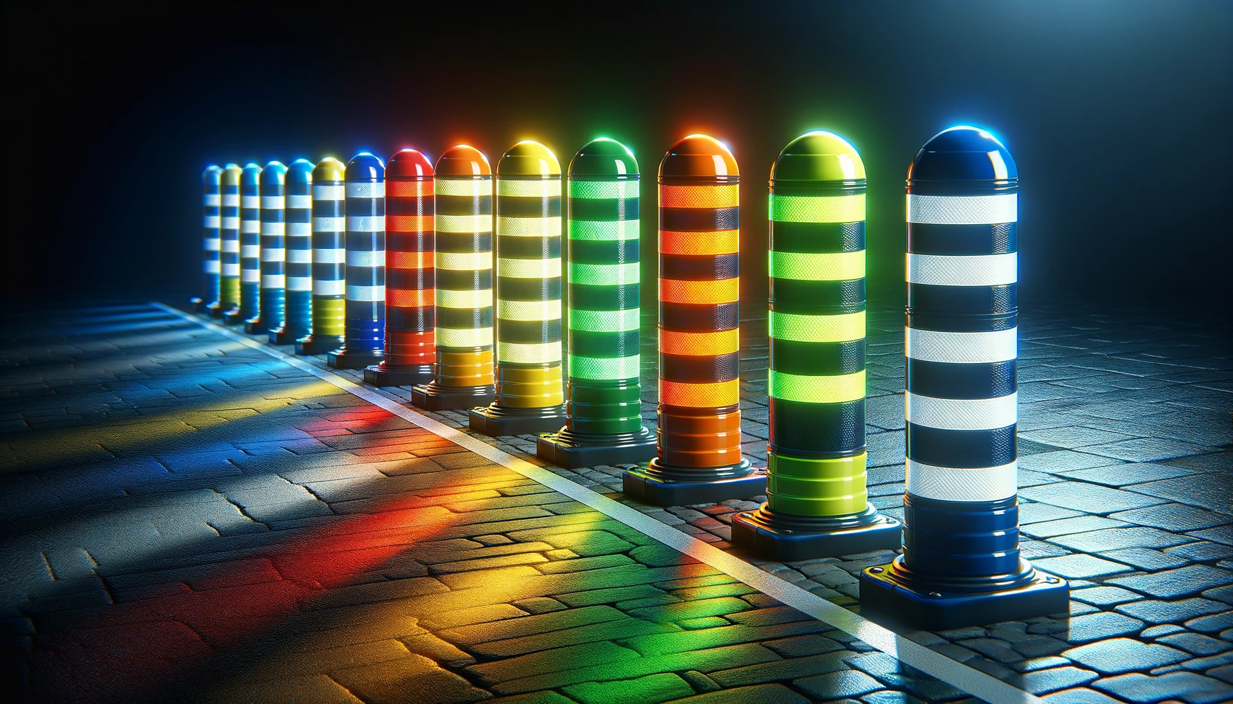 uses for different color reflective tapes