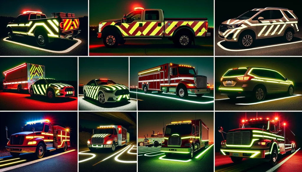 reflective tape on vehicles for safety
