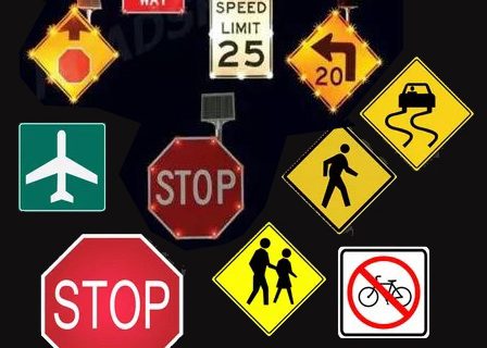 reflective road traffic sign history invention