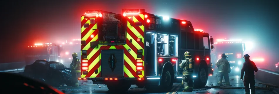 emergency vehicle reflective conspicuity