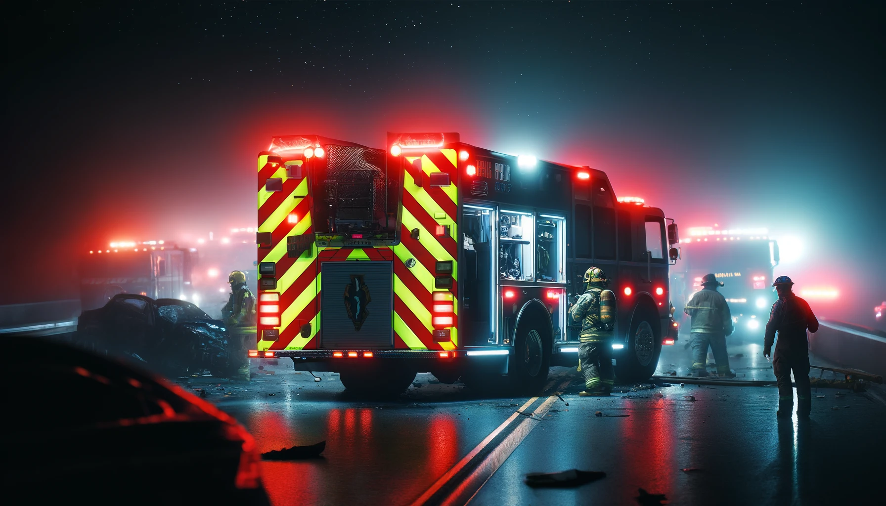 emergency vehicle reflective conspicuity