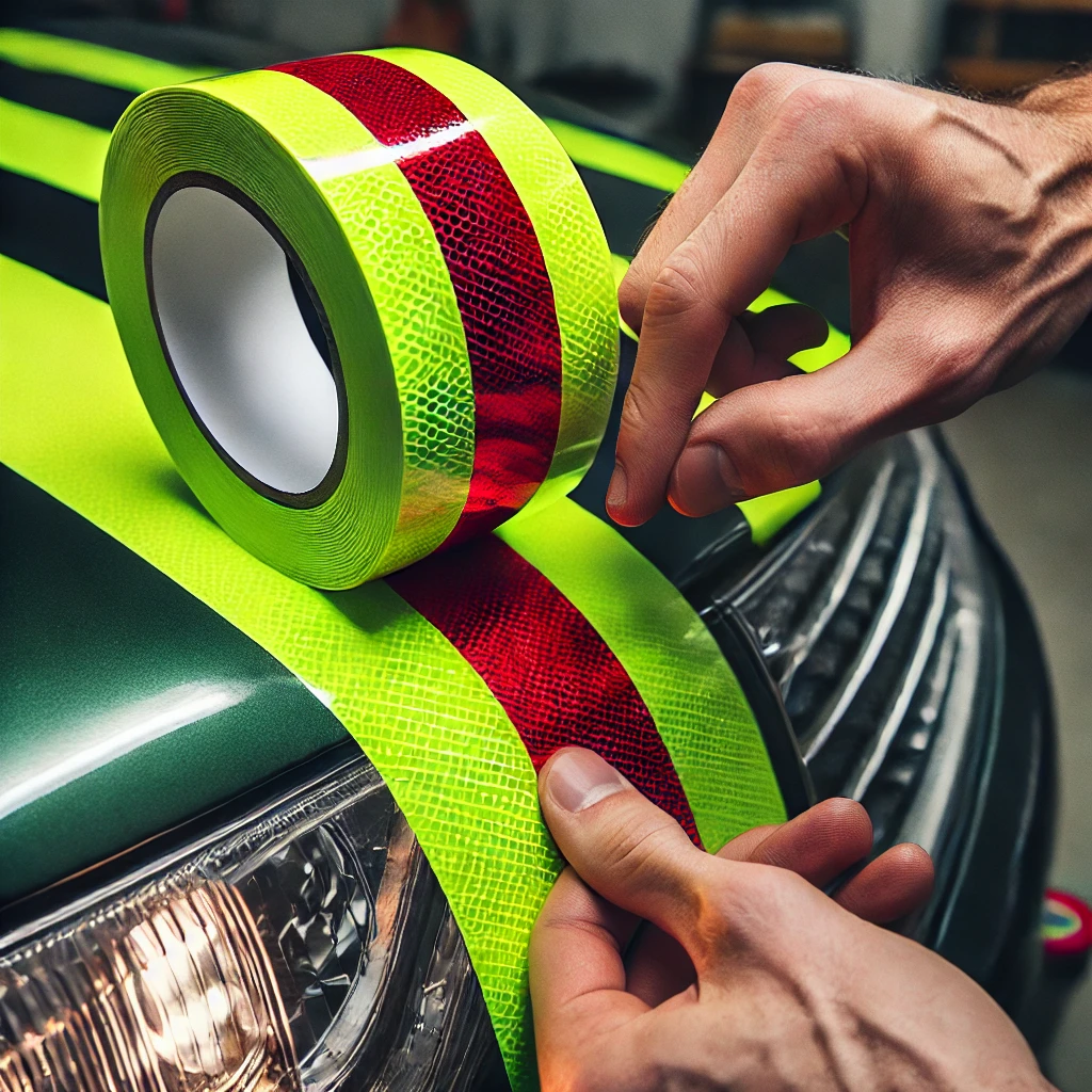how to apply reflective tape